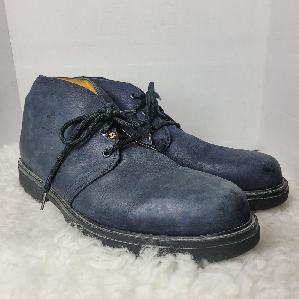 Havana Joe Panama Jack Men's Chukka Boots Size 17 EU 52 Blue Navy Leather